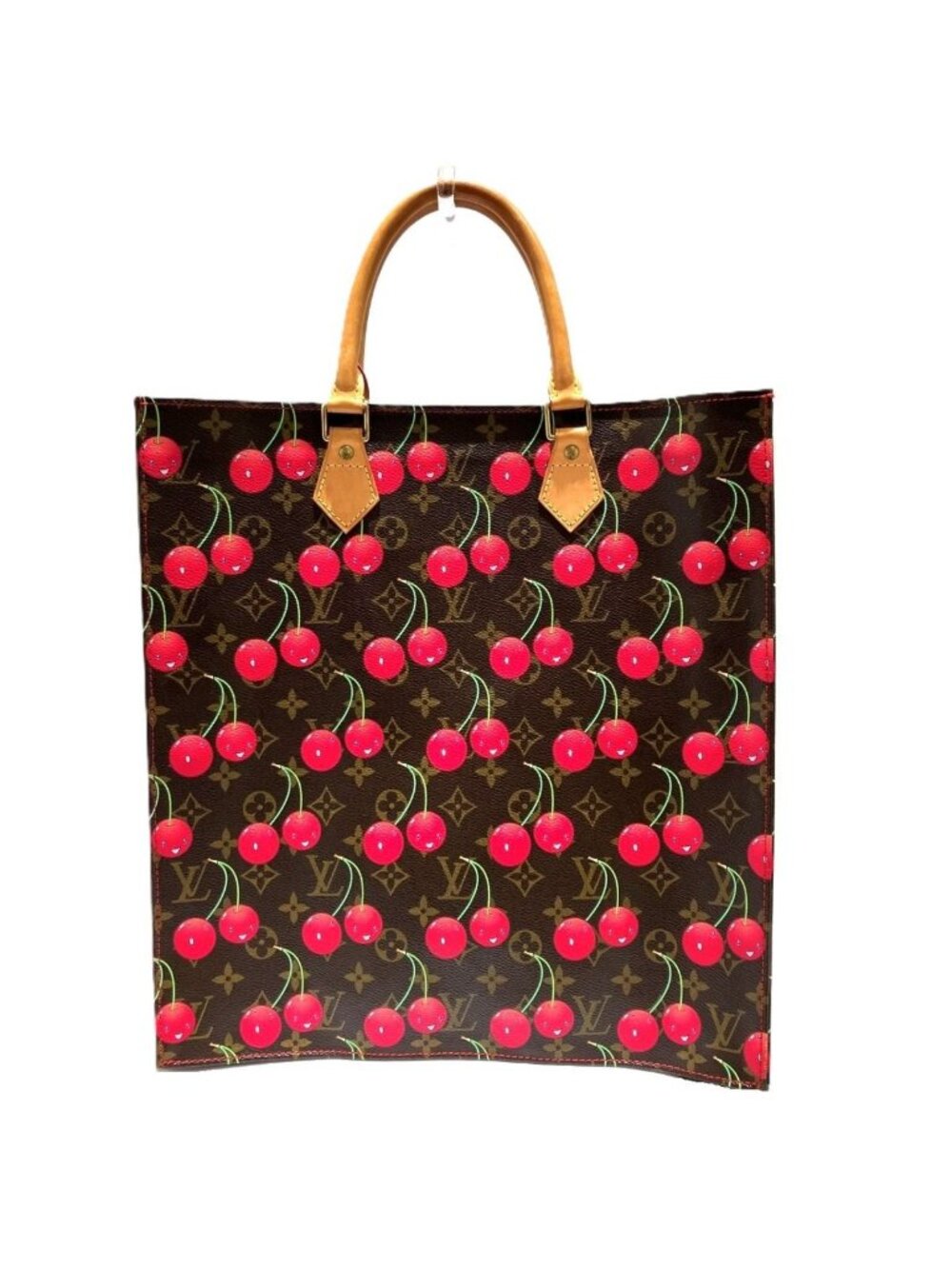 Louis Vuitton Monogram Cherry Sac Plat Tote Bag Canvas